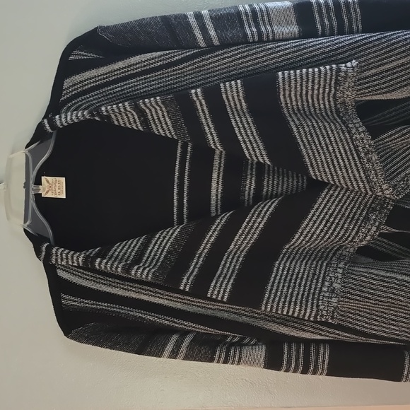 Faded Glory~Stripe Waterfall Cardi~Sz XL~NWT - Picture 2 of 8